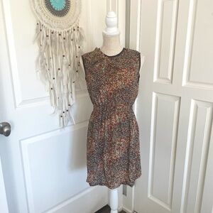Cotton + Candy | Bold Colorful Sleeveless Mini Dress with Side Bow, Size S/M